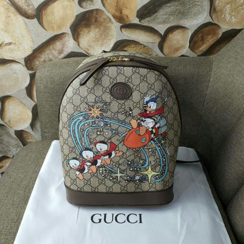 Gucci x Disney Donald Duck backpack AP552884-2 (Pls baca deskripsi lengkap)