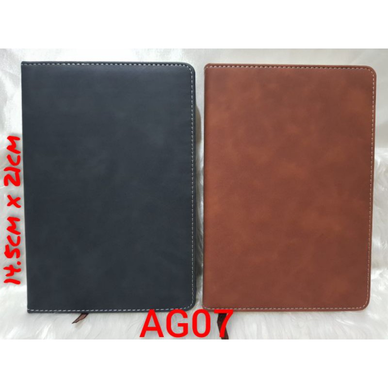 

AG 07 Agenda Kulit A5 / Buku Catatan / Notebook Kulit Exclusive dapat dicustom Logo Perusahaan