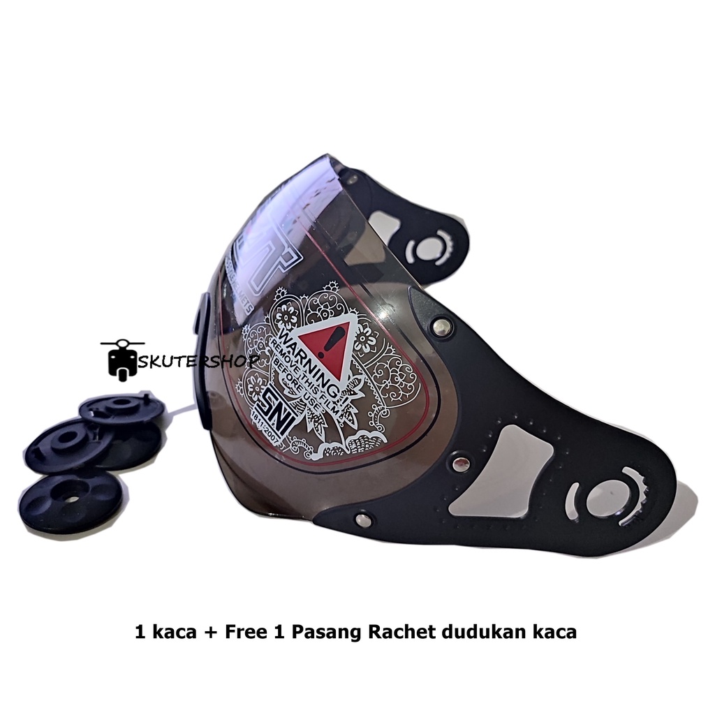 Kaca Visor Helm Retro Pilot Robot Klasik Cakil Moto3 gringgo jap style Pnp Helm JPN Monsa Momo Model