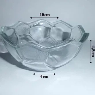 Souvenir Mangkok Bola / Souvenir Mangkok Kecil / Mangkok Kaca Kemasan Mika Motif free Thanks Card