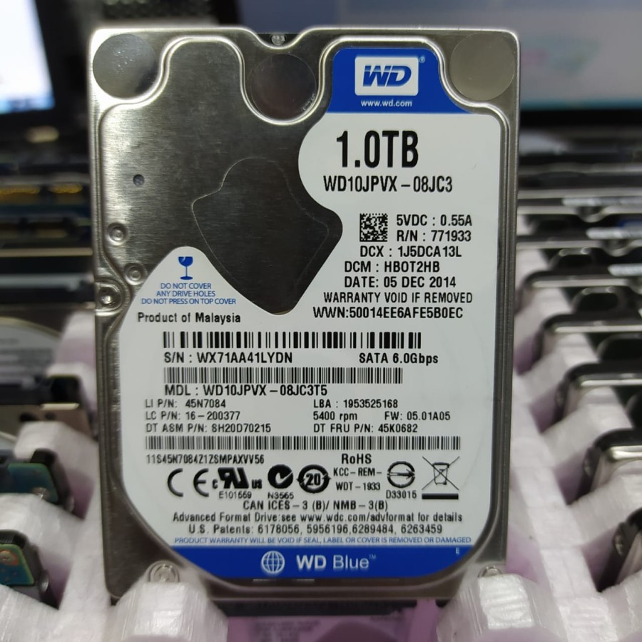 WD Blue laptop notebook 1TB 2.5&quot; HDD/ Harddisk Internal dan external