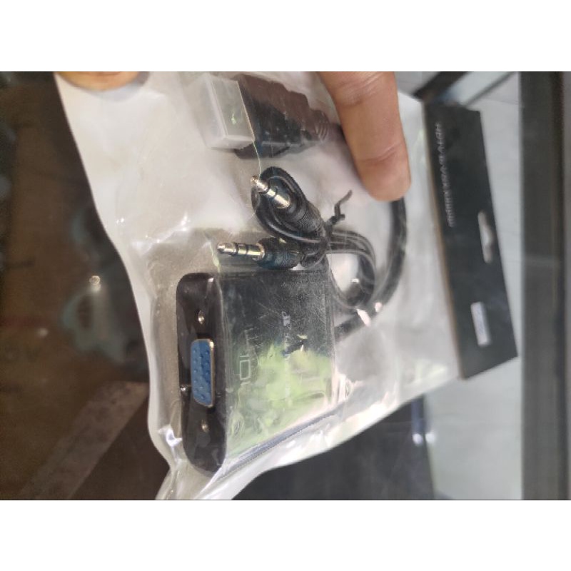 Best Link / Centro Sambungan Converter HDMI to  VGA 1080P + Audio nya