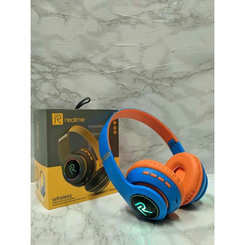 BT Realme Headphone DJ RMA 66 Wireless Bluetooth Stereo Headset earphone Bando RMA-66