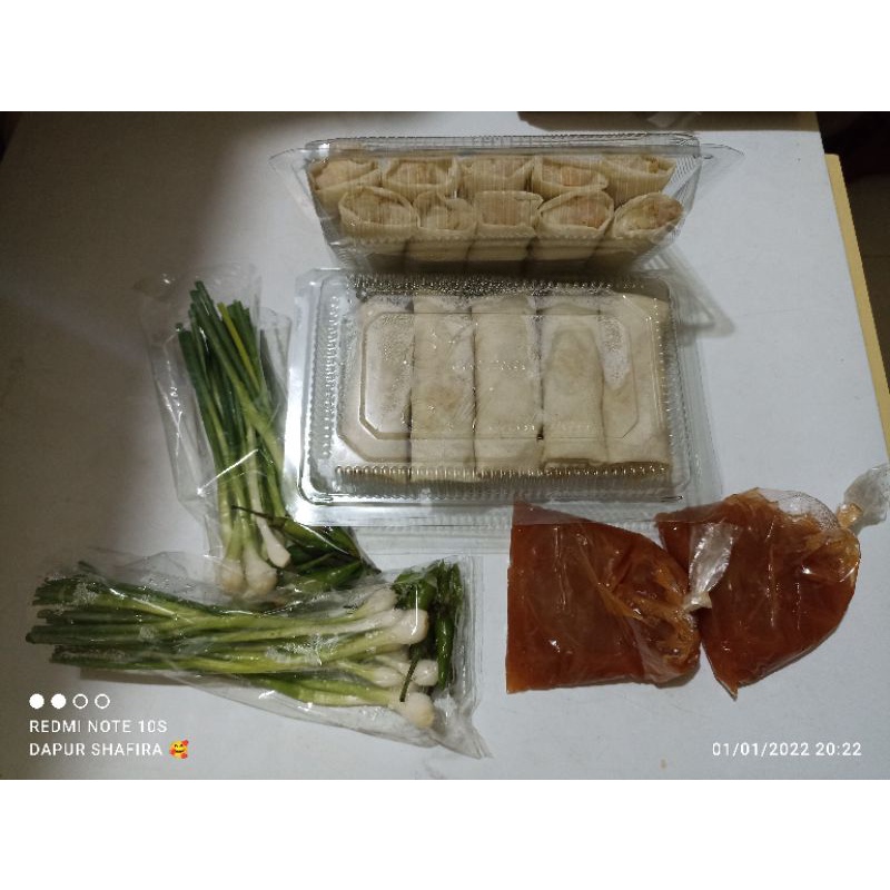 

Lumpia Rebung mix ayam sayur