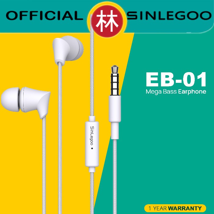 Sinlegoo EB-01 Mega Bass Earphone Stereo