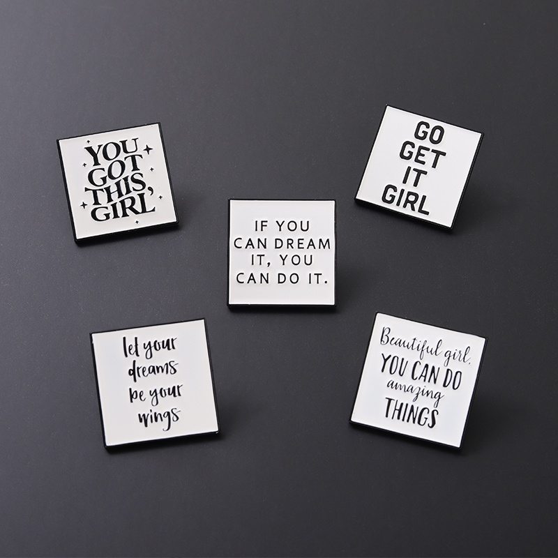 &quot;YOU GOT THIS GIRL&quot; Lapel Pin 5 Styles Enamel Brooch Backpack Badge Collection A Gift for A Friend