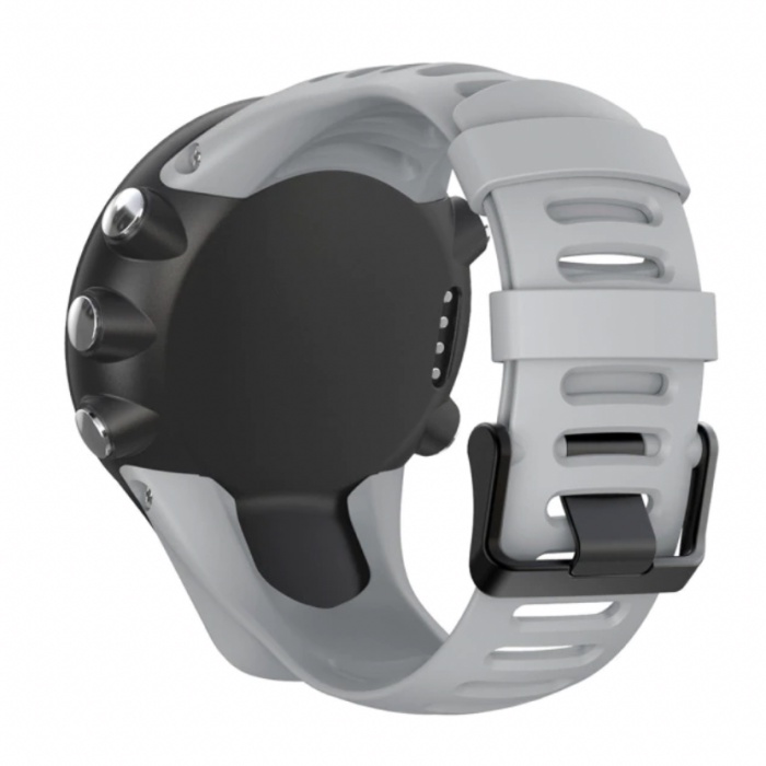 Khusus Untuk Suunto Ambit 1 2 3 - Tali Jam Strap Rubber Silikon With Stainless Steel Black Buckle