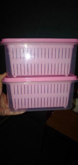 Kotak Serbaguna + Saringan Plastik Golden Lemon Sedang / Besar ( Tks161 / Tks162 )