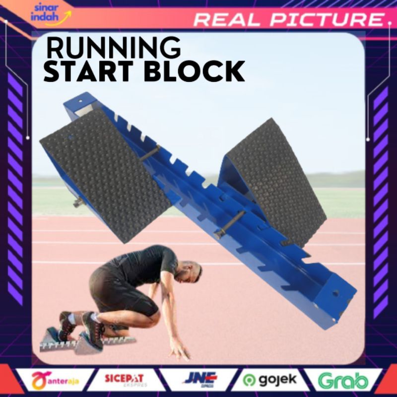 Jual Running Start Block Balok Lari Starting Line Tumpuan Lari Lomba