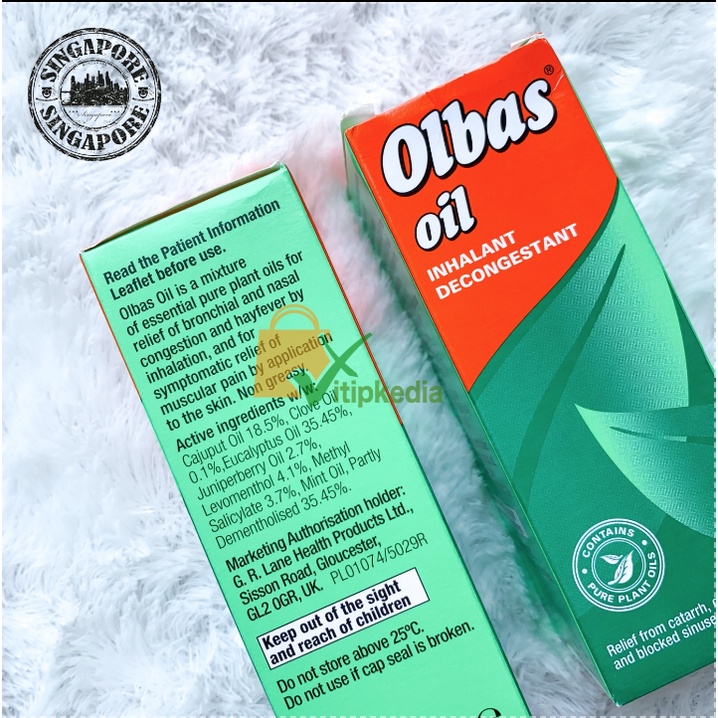 Lanes Olbas Oil - 30ml// Singapore
