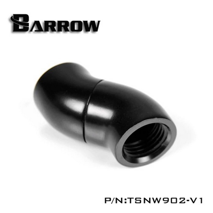 BARROW TSNW902-V1 90 Snake Rotary Adapter M-M Black