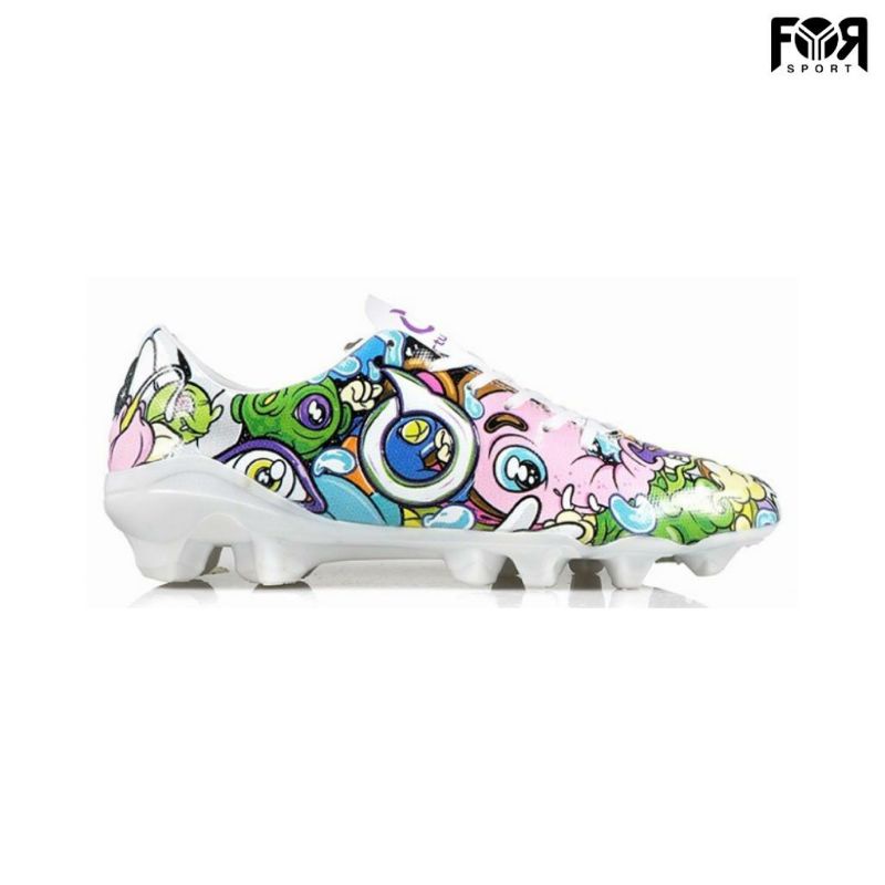 SEPATU SEPAK BOLA ORTUSEIGHT X MUKLAY CATALYST CURE FG -WHITE/DIVERSITY