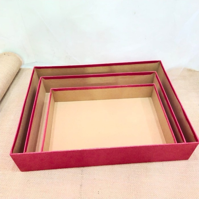 Box Mika Tinggi Full Set isi 3/Box hantaran/Kotak Hantaran set