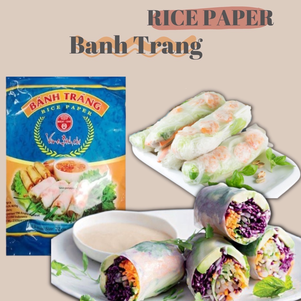 

☄️NEW✨ VINA BICH CHI BANH TRANG RICE PAPERS BLUE 22CM / Kulit Lumpia Vietnam Rice Paper Termurah / Rice Paper Roll Vietnam Banh Tang Kulit Lumpia / Banh Trang Rice Paper 22 cm 5 lembar / Kulit Lumpia Vietnam / Spring Roll