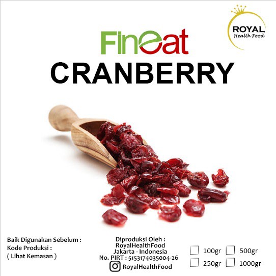 

Royal Dried Cranberry 500 Gram