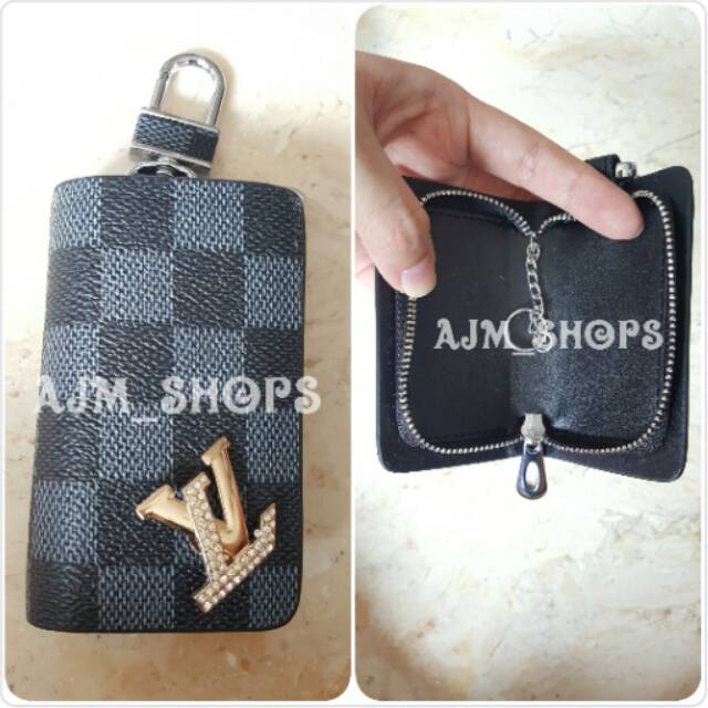 Dompet kunci stnk LV bottom hitam