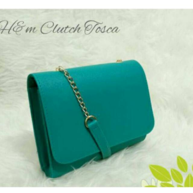 H & M Tas Rantai Hijau Toska