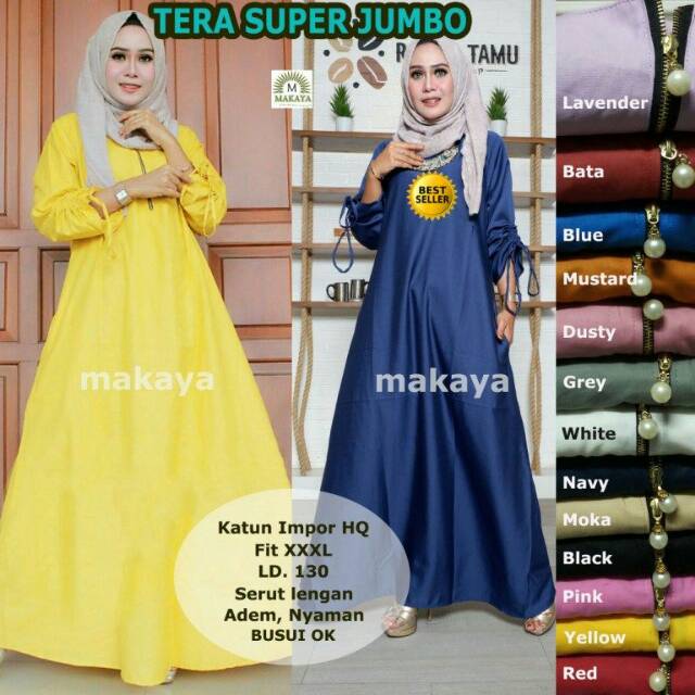 Gamis Katun Polos Jumbo/Gamis Busui Jumbo/Dress Jumbo/Gamis Katun Jumbo/Gamis Polos/Gamis Bigsize
