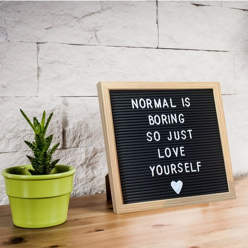 Papan Huruf / DIY Changeable Letter Board Dekorasi Rumah Baby Cafe/Felt letter board