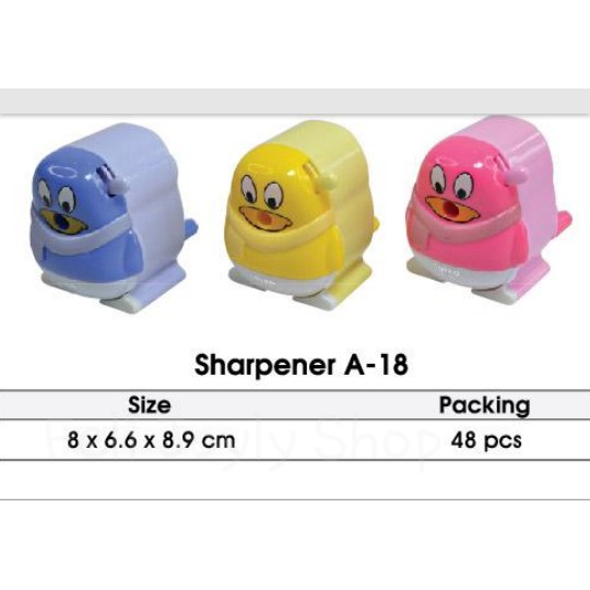 

RAUTAN PUTAR MEJA JOYKO A18 SERUTAN PENSIL SHARPENER PINGUIN ATK MURAH