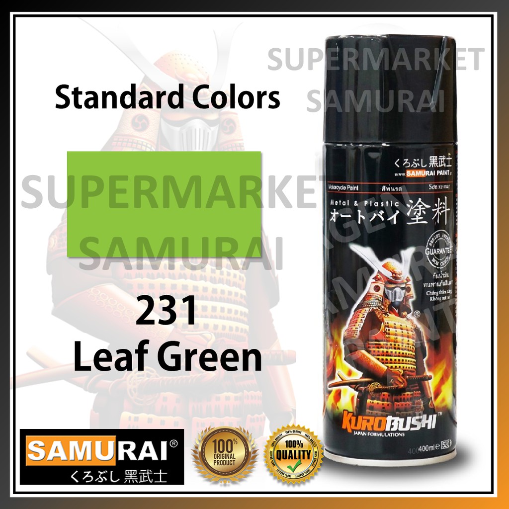 

Samurai Paint 231 Warna Leaf Green Warna Standar Cat Pilox Standard Colours