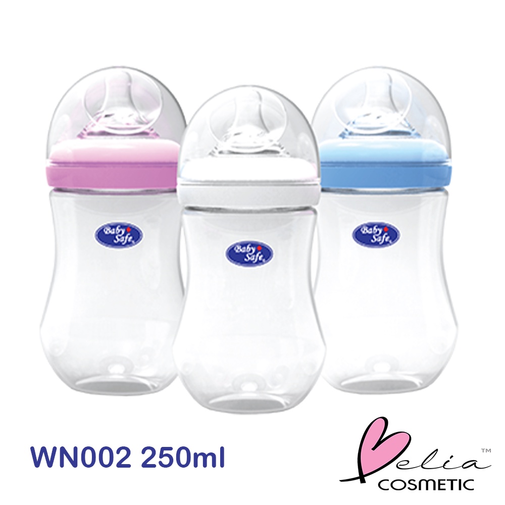 ❤ BELIA ❤ BABY SAFE Wide Neck Bottle 125 ml / 250 ml Botol susu bayi Milk Flow System 4oz 8oz 9oz WN001 / WN002 / WN04 / WN05 / WN06 / WN07 / WN08 / WN30