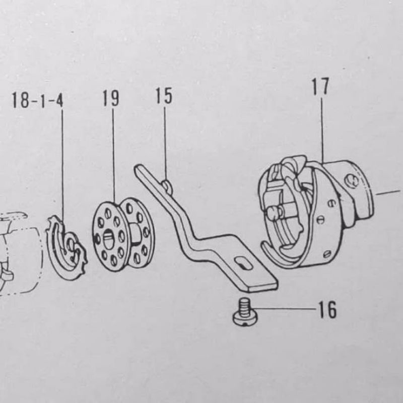 Tahanan Rotary / Tahanan Rotary Hook Mesin Jahit High Speed