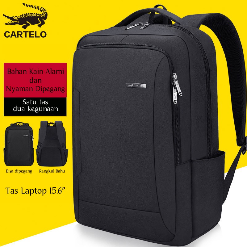 COD Highland Tas Ransel Pria Laptop Ransel Kuliah Cartelo Unisex Tas Sekolah Kerja   NTR101