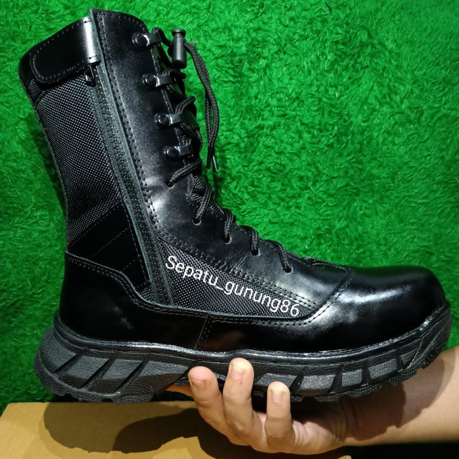 Sepatu PDL JATAH POLRI,sepatu PDL terbaru 2021 kulit Asli Original Caanggo Militery