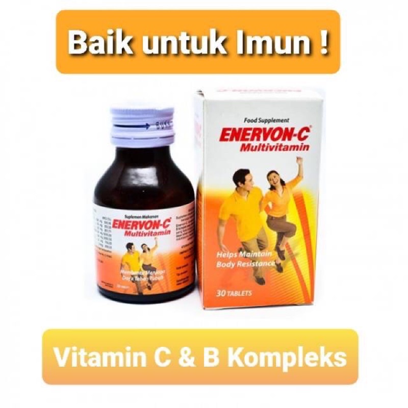 READY Enervon C / Vitamin C / Vitamin D / Vit C / Vitamin B1 / Vitamin B2 / Enervon c / daya tahan t