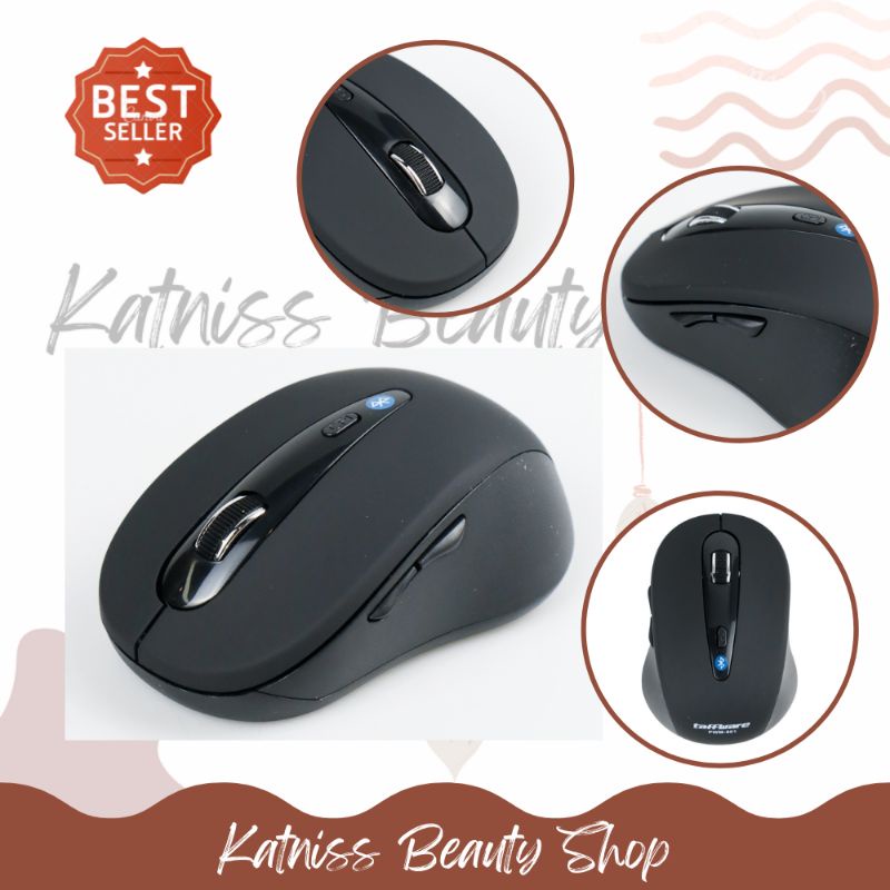 Mouse Bluetooth 3.0 Wireless Tanpa / No Dongle USB Universal 1600DPI