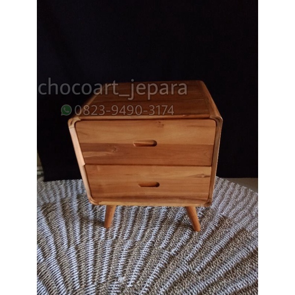Nakas jati / nakas retro / nakas laci 2 /  Chocoart jepara / nakas minimalis / nakas jati Jepara