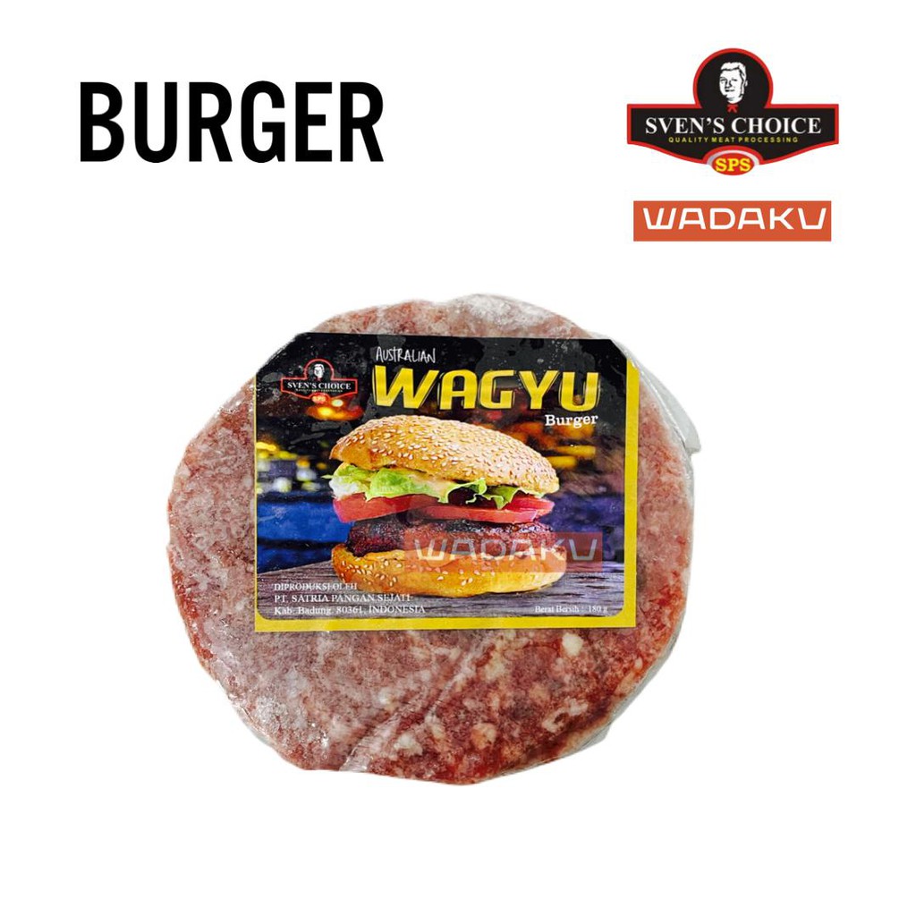 Beef Patty Wagyu Burger Sven's choice premium 180g