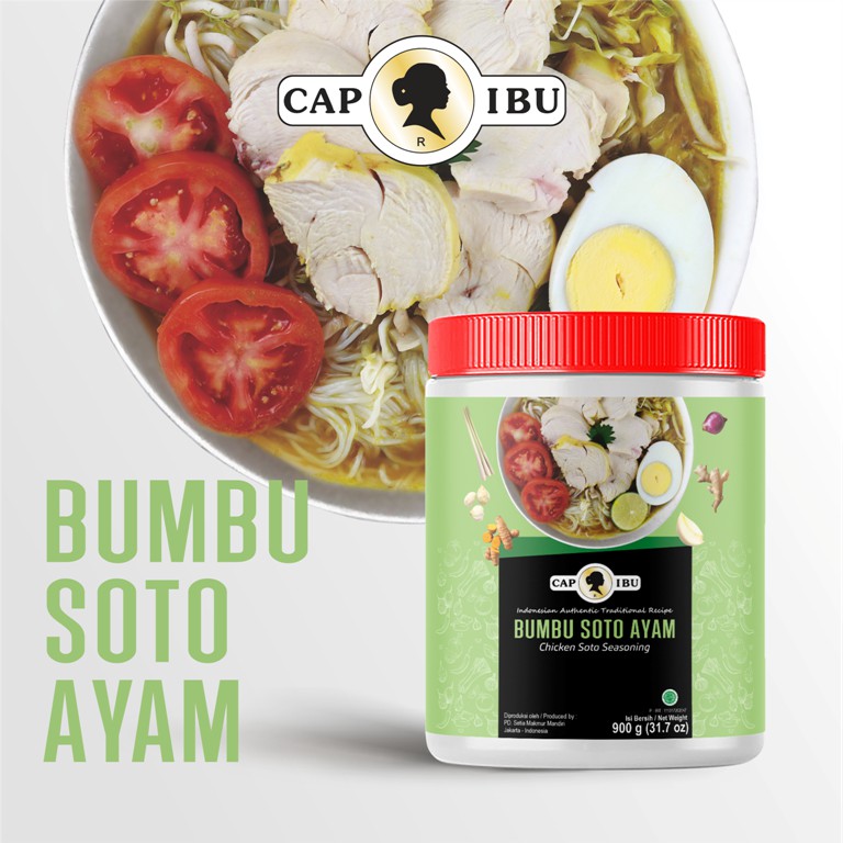 CAP IBU Bumbu Soto Ayam Kemasan Pot