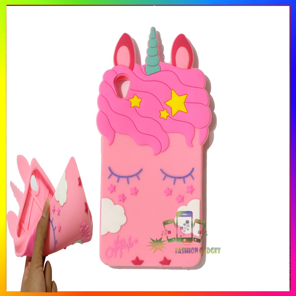 Case Unicorn 3D Oppo F11 F11 Pro F1S A59  Samsung Galaxy J2 Prime Grand Prime G530 Grand 2 G7106 J7 Core J7 2016 J710 On 7 Vivo V9 A5S Xiaomi Redmi 4 Prime  redmi 5 plus redmi note 4  Casing HP Gambar Kartun Unicorn 3D Untuk Kuda Poni