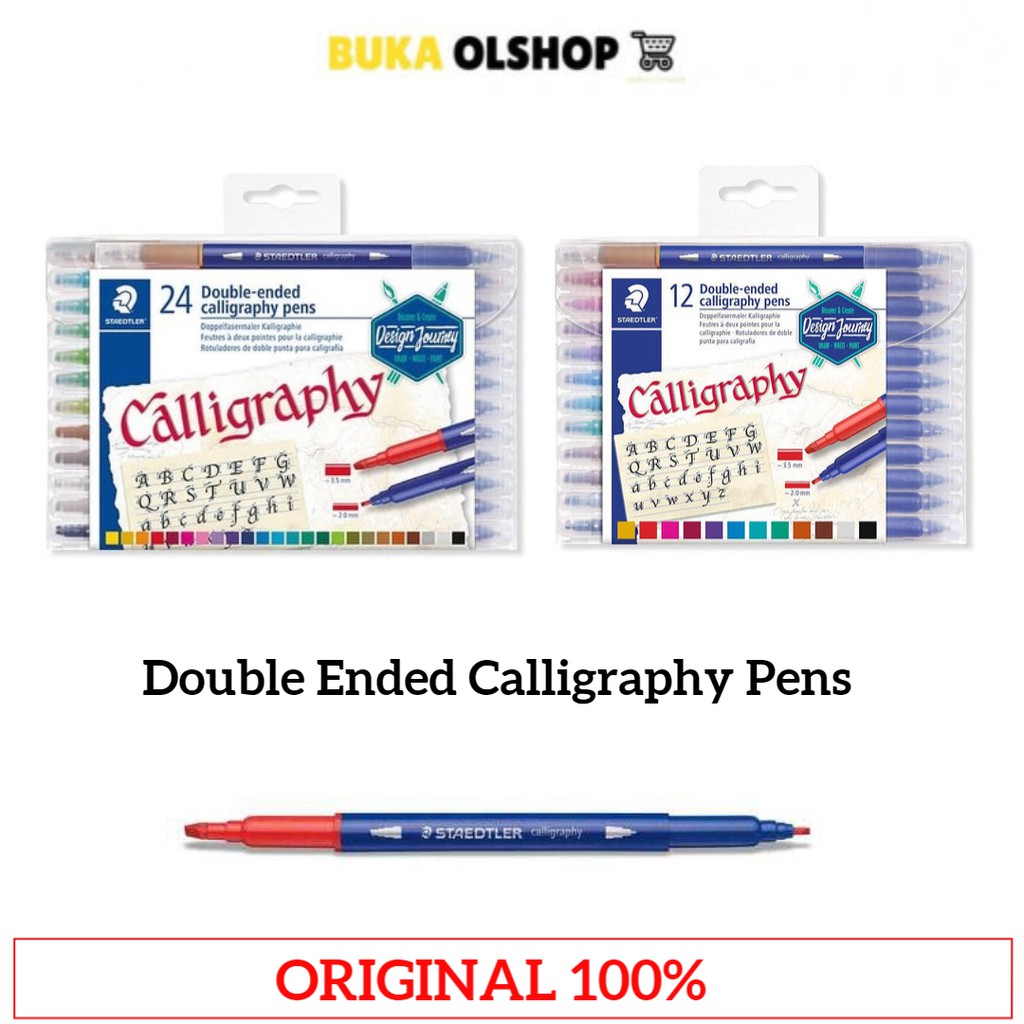 

Brushpen Calligraphy STAEDTLER Double Ended Calligraphy Pens