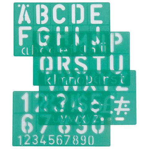 

Penggaris Angka dan Huruf / Lettering stencils LINEX 8550 uk 50mm reff 5863