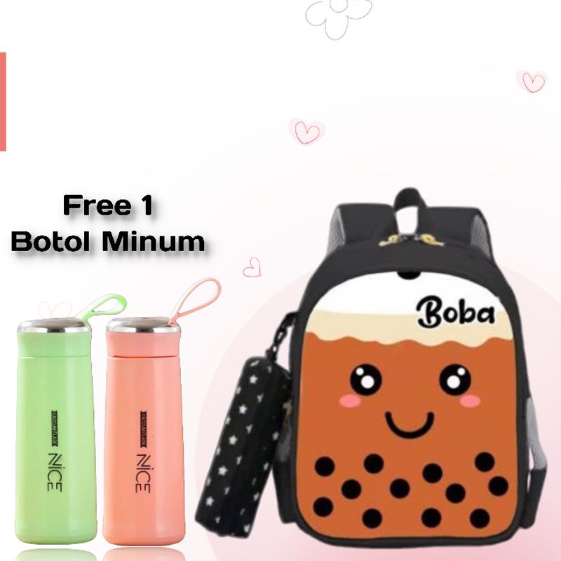 Tas Ransel Boba Tas Ransel Printing Tas BOBA Ransel Anak Perempuan