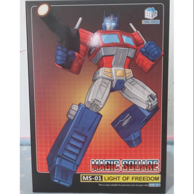 Optimus Prime Ms 01 Magic Square Light Of Freedom Shopee Indonesia