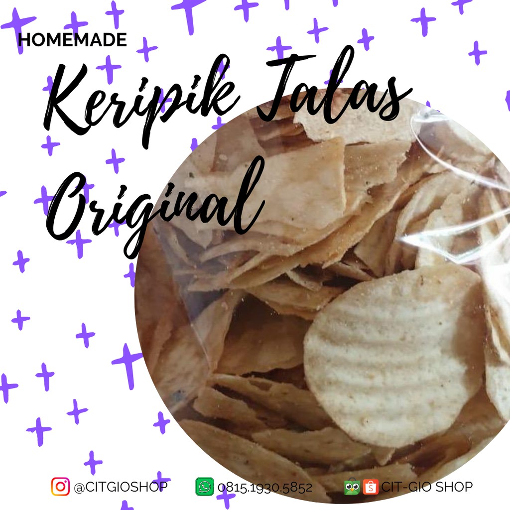 

KERIPIK TALAS ORIGINAL HOMEMADE 400gr