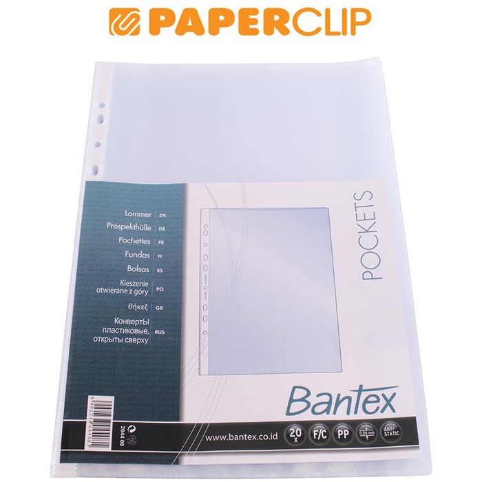 

READY POCKET FILE BANTEX 2044 FOLIO ISI 20 BERKUALITAS