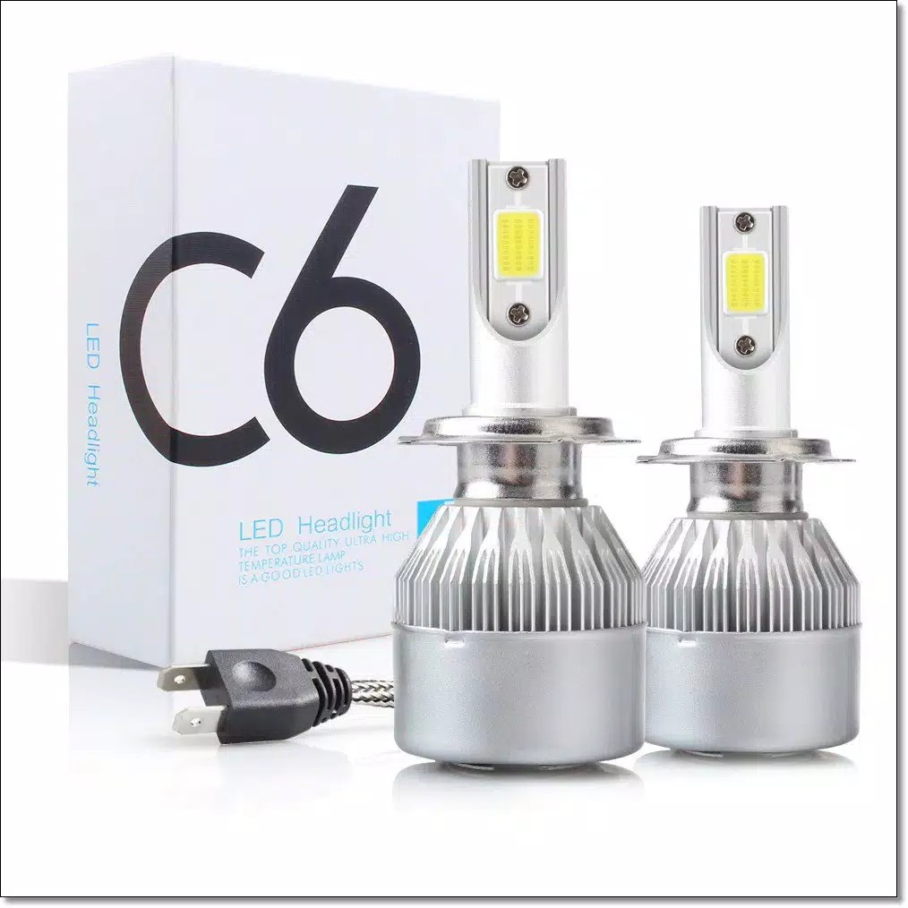 LED H7 C6 COB CHIPS - LAMPU LED C6 SOCKET H7