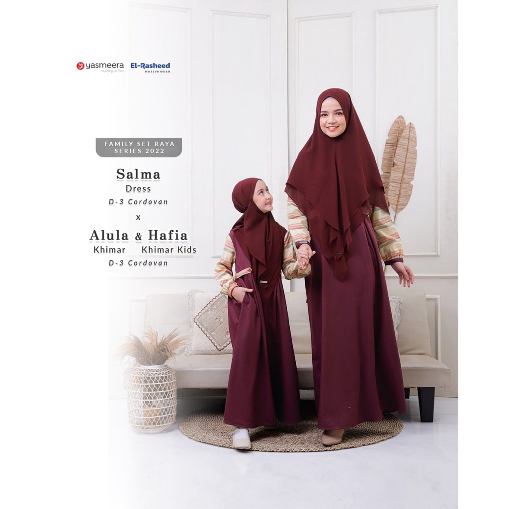 SALMA DRESS KIDS by YASMEERA FAMILY SET YASMEERA X EL-RASHEED 2022