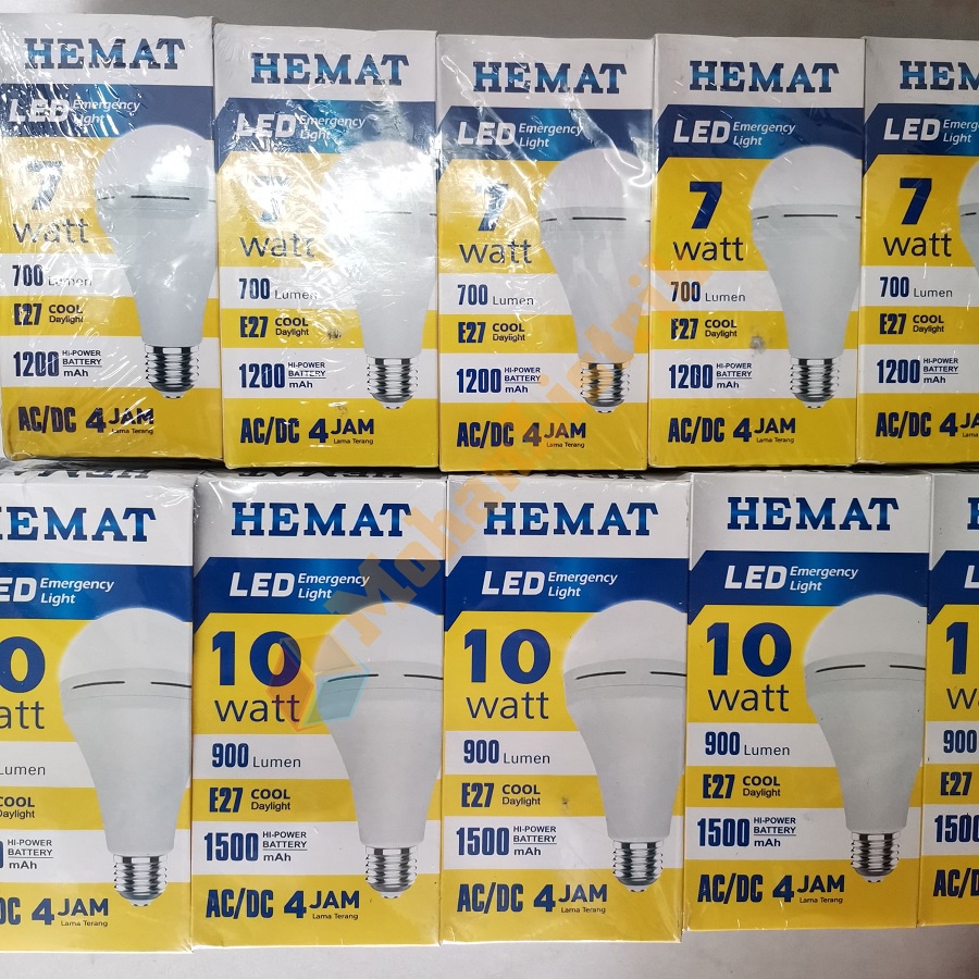 Lampu LED Magic AC/DC Emergency HEMAT 7W 7Watt Bohlam Led Emergency 7W