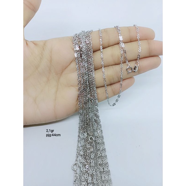 kalung rantai invinity/ kalung perak asli silver925 lapis emas/ kalung fashion wanita impor