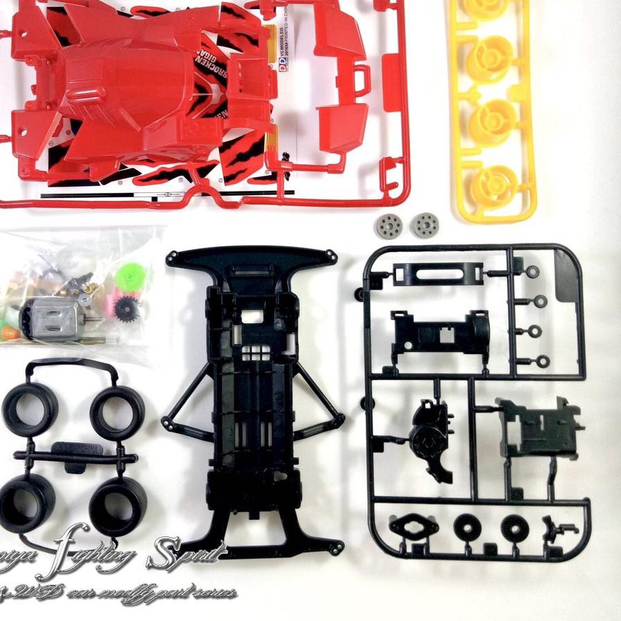 [FREE ONGKIR] Tamiya DD Broken Gigant Red Mini4WD Super FM Chassis - VC201634 - Siap Kirim