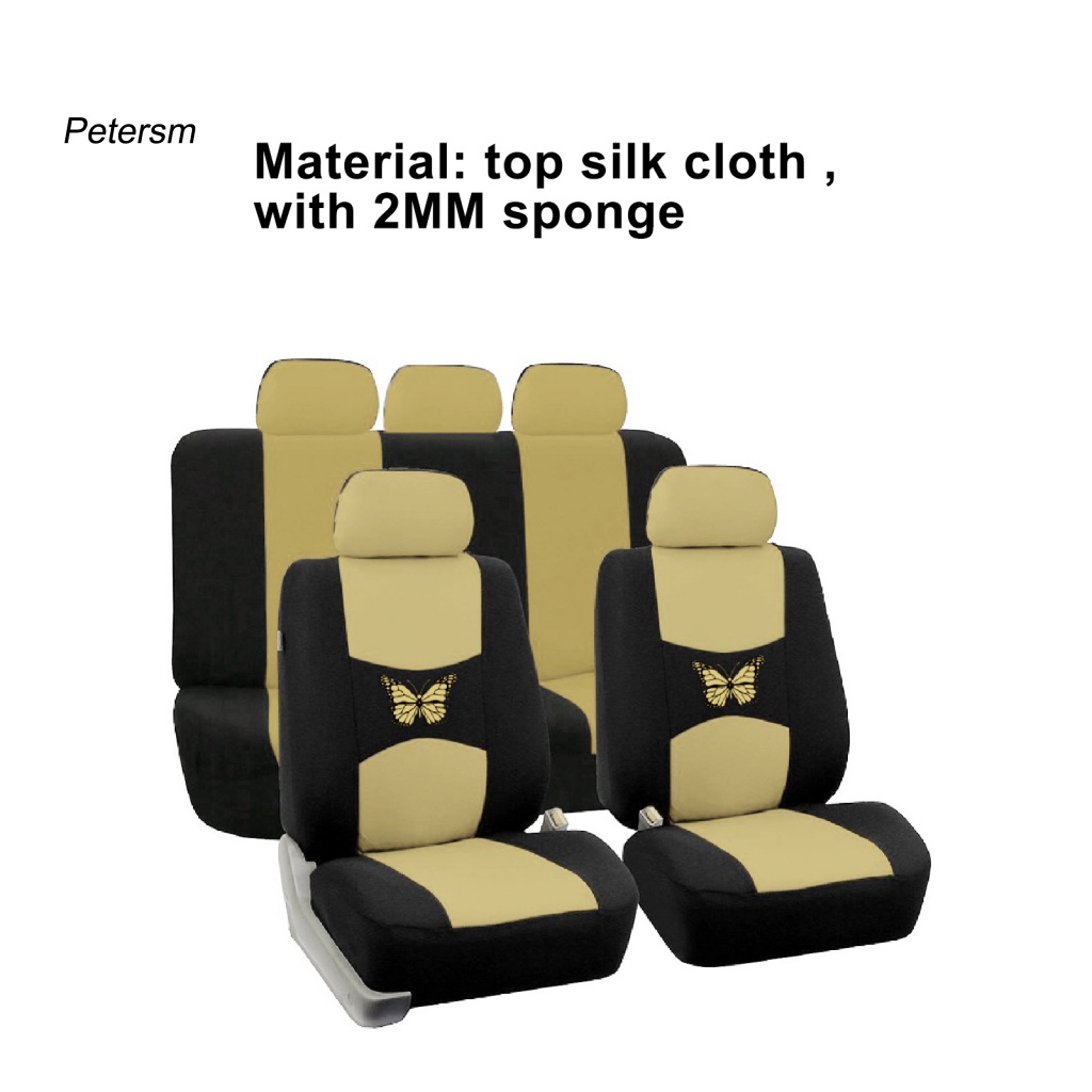 1 Set Sarung Bantal Kursi Mobil Bahan PP Elastis Anti Debu Dapat Dicuci