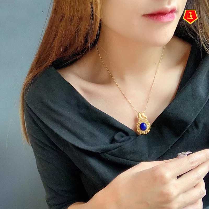 [Ready Stock]Unicorn Pony Brooch Pendant Female 18K Gold Ins Trendy Personalized Minority