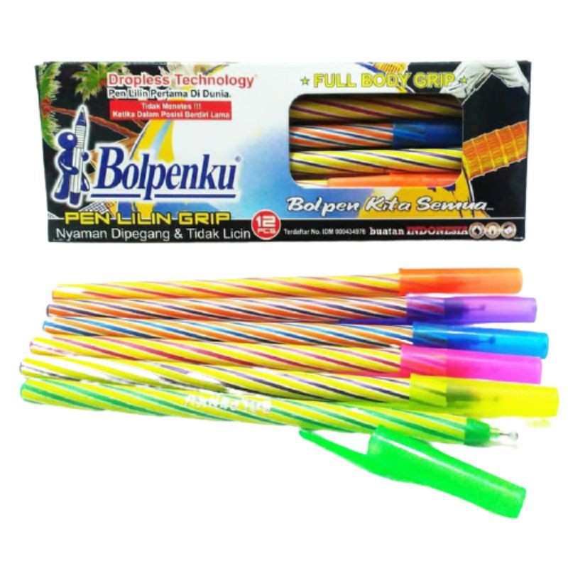 

Bolpenku Grid / Spiral Pack (Isi 12pc) Bolpen Pulpen Pen Lilin Pena Bollpoint