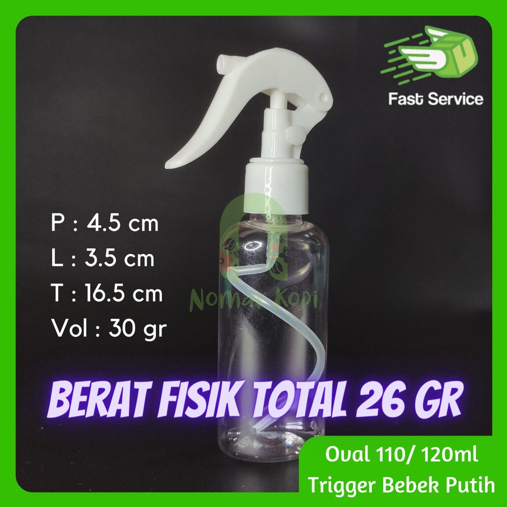 Botol 120ml Oval Mini Trigger Bebek